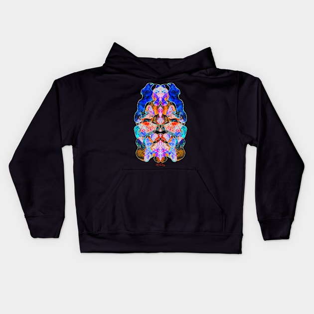 meditation psychedelic fantasy Kids Hoodie by MetaRagz